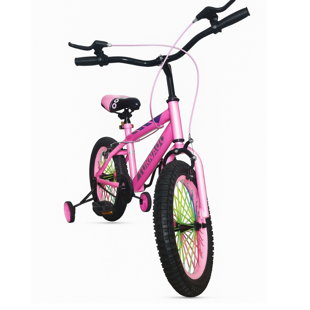 Tornado 16-Inch Kids Bicycle – Pink | Semi Assembled with Manual