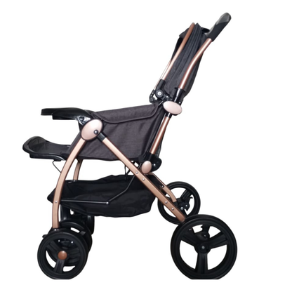 Premium Foldable Full-Sized Baby Stroller Gray