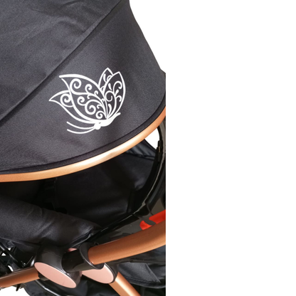 Premium Foldable Full-Sized Baby Stroller Gray