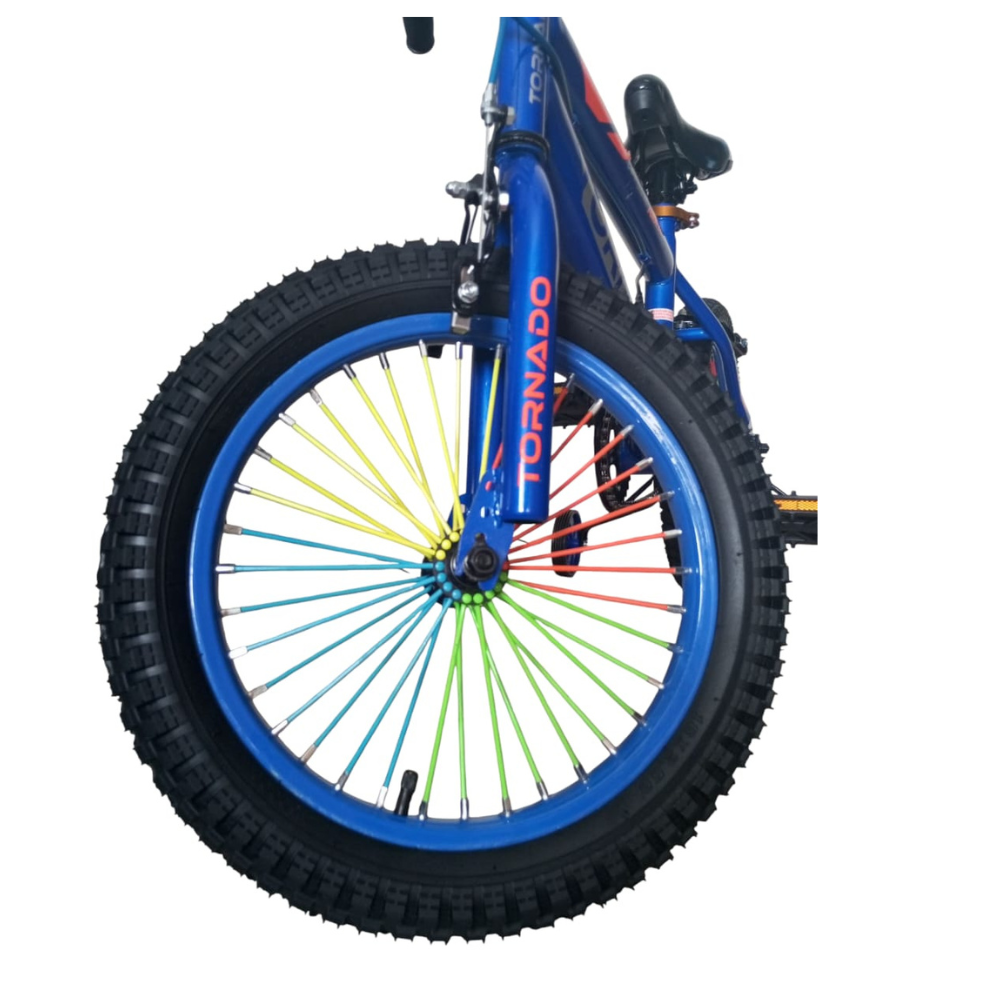Tornado 16-Inch Boys’ Kids Bicycle with Training Wheels Blue