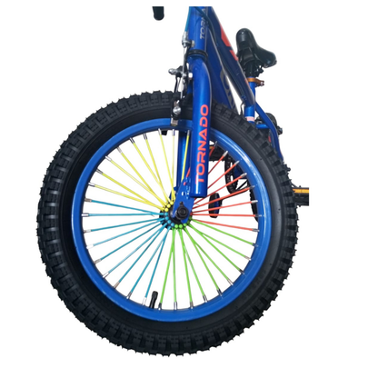 Tornado 16-Inch Boys’ Kids Bicycle with Training Wheels Blue