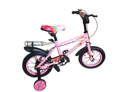 Perfect First Bike for Girls - 12 Inch Pink Kids Bicycle